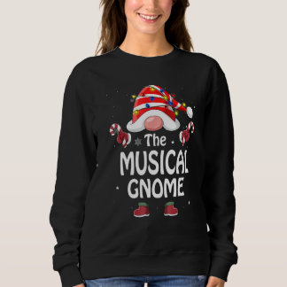 The Musical Gnome Tree Light Buffalo Plaid Christm T Shirt