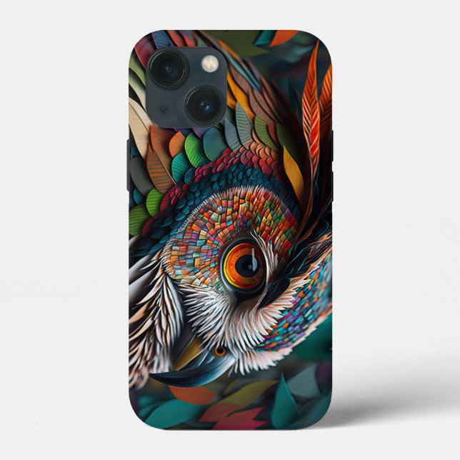 The Mysterious Owl Tough Apple iPhone 13 mini Case (Baksida)