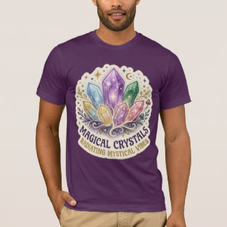 The Mystic Prism | Enchanted Crystal Cluster Graph T Shirt