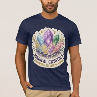 The Mystic Prism | Enchanted Crystal Cluster Graph T Shirt