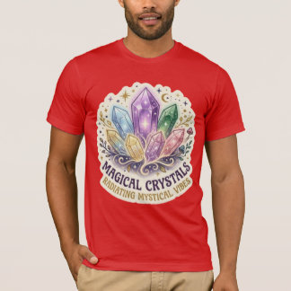 The Mystic Prism | Enchanted Crystal Cluster Graph T Shirt