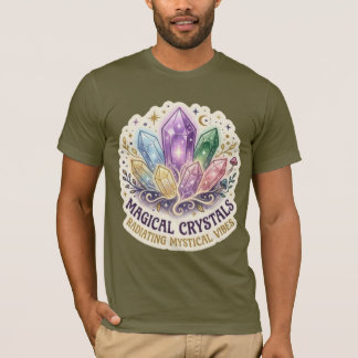 The Mystic Prism | Enchanted Crystal Cluster Graph T Shirt