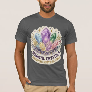 The Mystic Prism | Enchanted Crystal Cluster Graph T Shirt