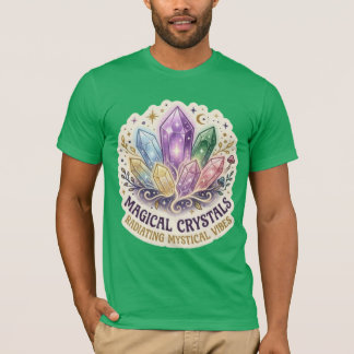The Mystic Prism | Enchanted Crystal Cluster Graph T Shirt