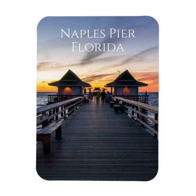 The Naples Pier I Florida Nyhet Magnet (Vertikal)