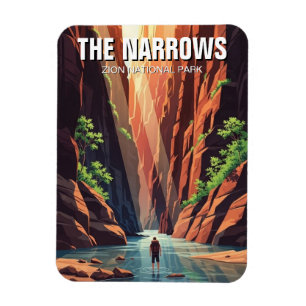The Narrows i Zion National Park Utah Magnet