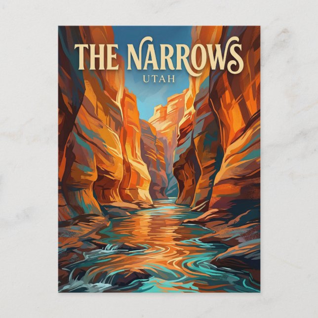The Narrows USA blir Vykort (Framsida)