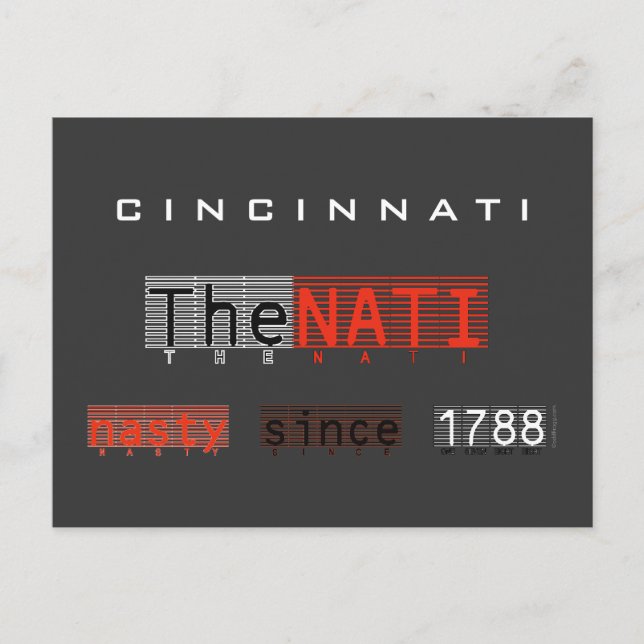 The NATI (Cincinnati) 1788 vykort (Framsida)