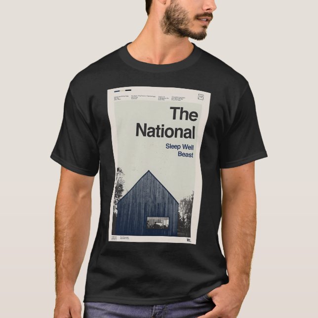 The National - Sleep Well Beast T Shirt (Framsida)