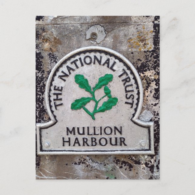 The National Trust - Mullion Harbour in Cornwall Vykort (Framsida)