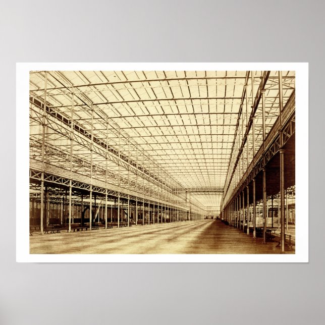 The Nave at Crystal Palace, Hyde Park, mars 1852 Poster (Framsidan)