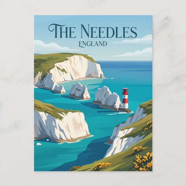 The Needles England Vykort (Framsida)