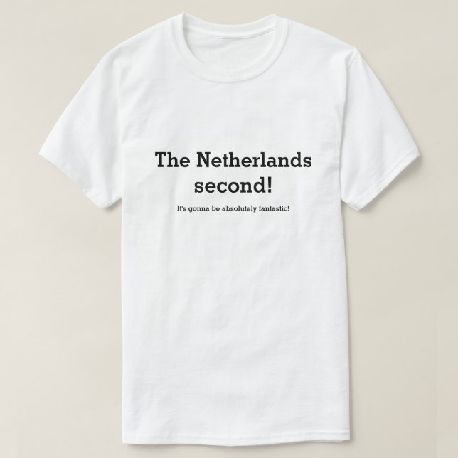 'The Netherlands second' Tee (Design framsida)