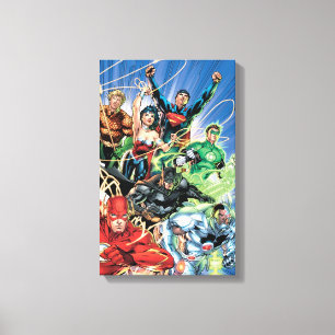 The New 52 - Justice League #1 Canvastryck