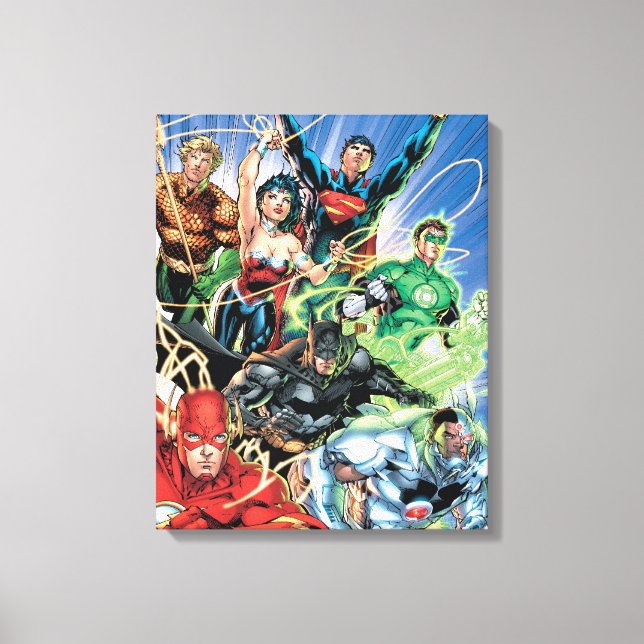 The New 52 - Justice League #1 Canvastryck (Framsida)