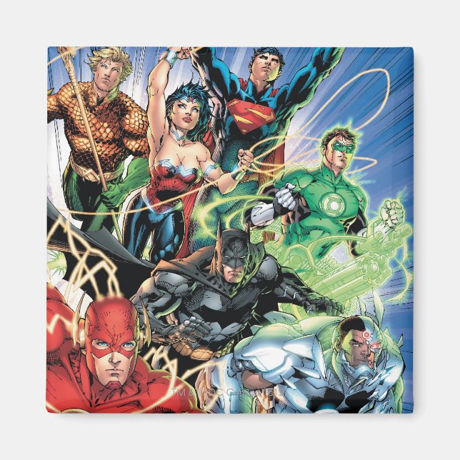 The New 52 - Justice League #1 Magnet (Framsidan)