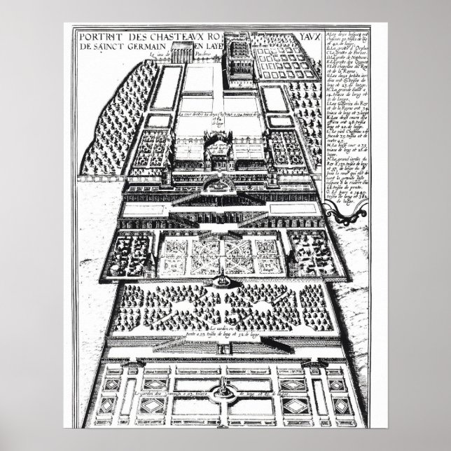 The New Chateau of Saint-Germain-en-Laye, 1614 (en Poster (Framsidan)