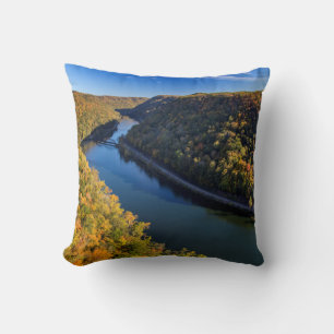 The New River Gorge vid Hawks Nest State Park Kudde