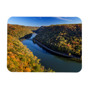 The New River Gorge vid Hawks Nest State Park Magnet