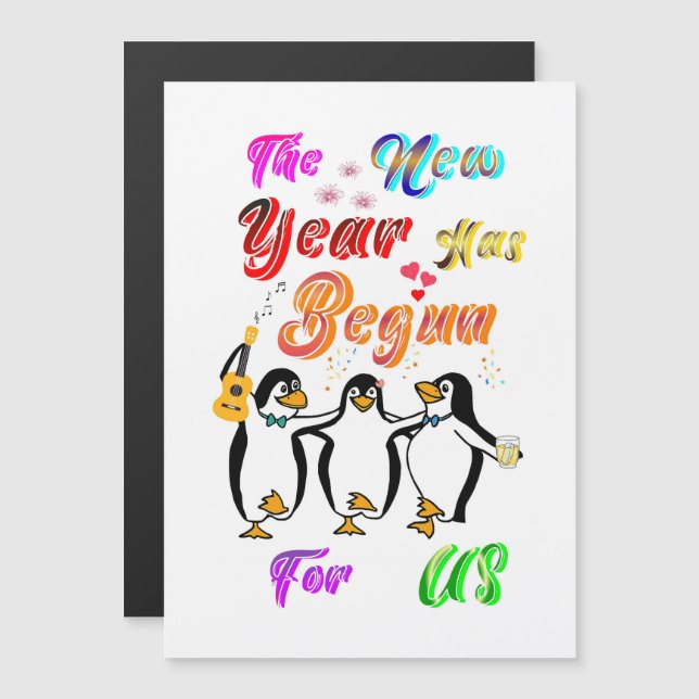 The New Year Has Begun For Us (Fram/baksida)