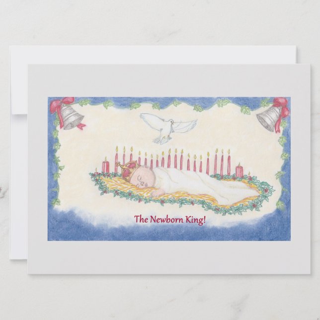 The Newborn King Julkort (Framsida)