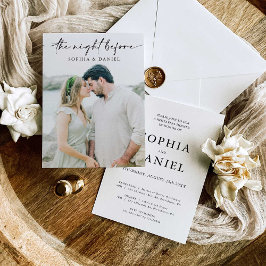 The Night Before Rehearsal Dinner Invitation Inbjudningar