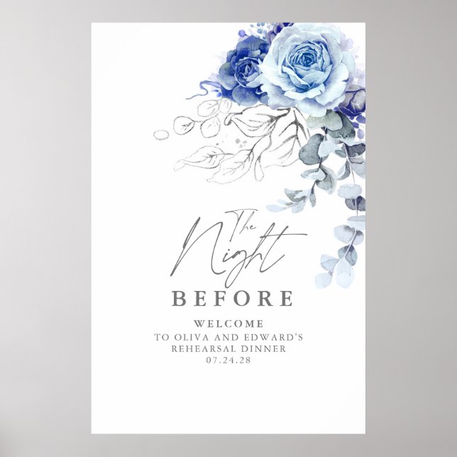 The Night Before Rehearsal Dinner Welcome Poster (Framsidan)