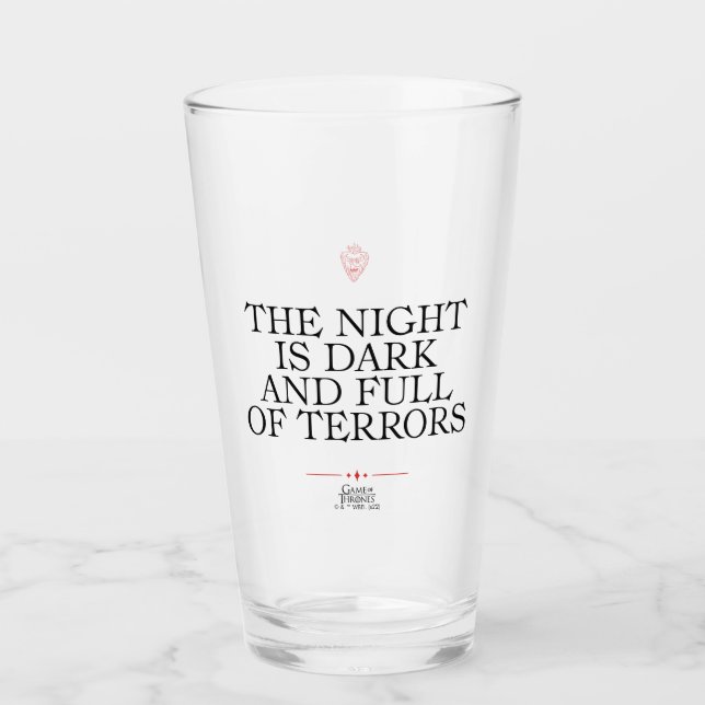 The Night is Dark and Full of Terrors Glaskopp (Framsida)