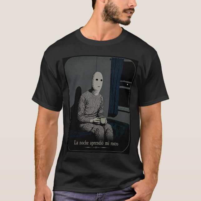 The Night Learned My Face T Shirt (Framsida)