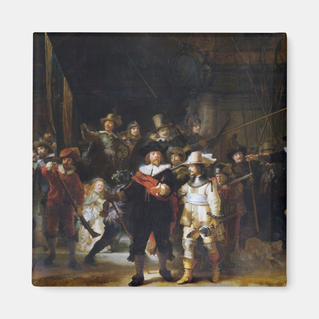 The Night Watch, Rembrandt, 1642 Magnet (Framsidan)