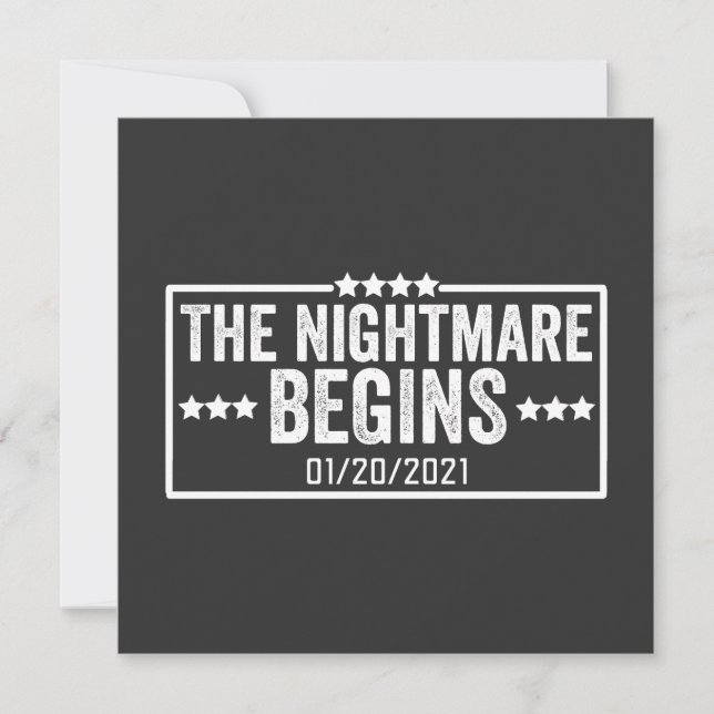 the nightmare begins inbjudningar (Framsida)