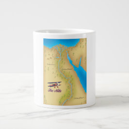 The Nile vintage stil gammal kartaffisch Jumbo Mugg