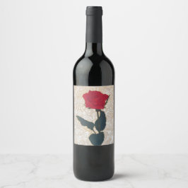 The Noble Rose: Japanese Art with Mythic Touch Vinflaska Etikett