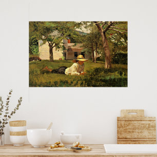The Nooning av Winslow Homer Poster