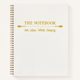 The Notebook | Minimalist Elfenbensgul Dagbok