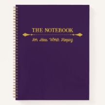 The Notebook | Minimalistisk Royal Plum Guld Journ