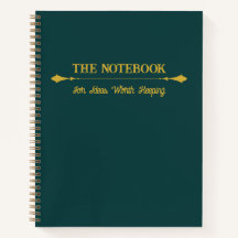 The Notebook | Minimalistisk Smaragd Guldbok