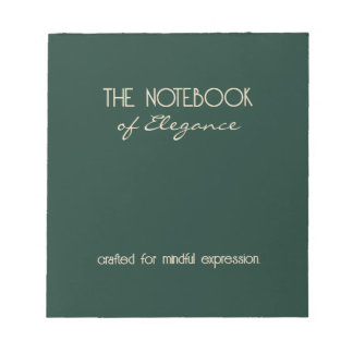 The Notebook of Elegance | Minimalistisk antecknin Anteckningsblock