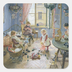 The Nursery, 1889 Fyrkantigt Klistermärke