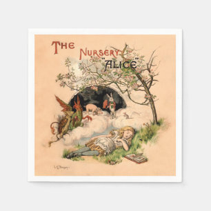 The Nursery Alice 1890 Antik Underlandstillägg Pappersservett