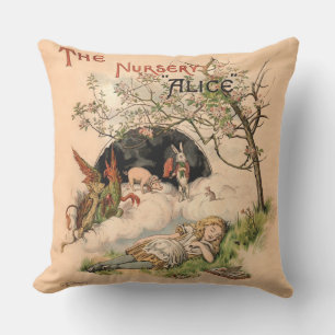 The Nursery Alice 1890 Vintage Wonderland Omslag Kudde
