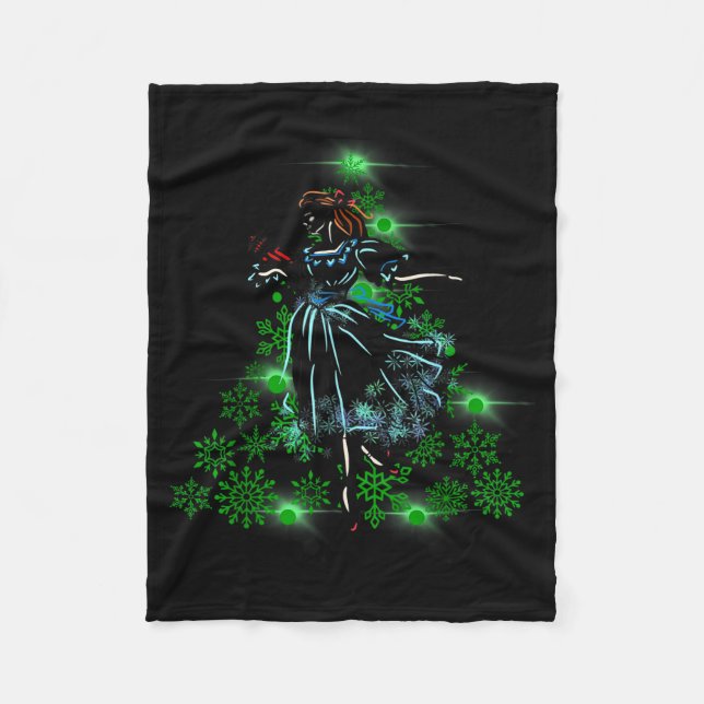 The Nutcracker Ballet And Clara Marie Christmas Tr Fleecefilt (Framsidan)