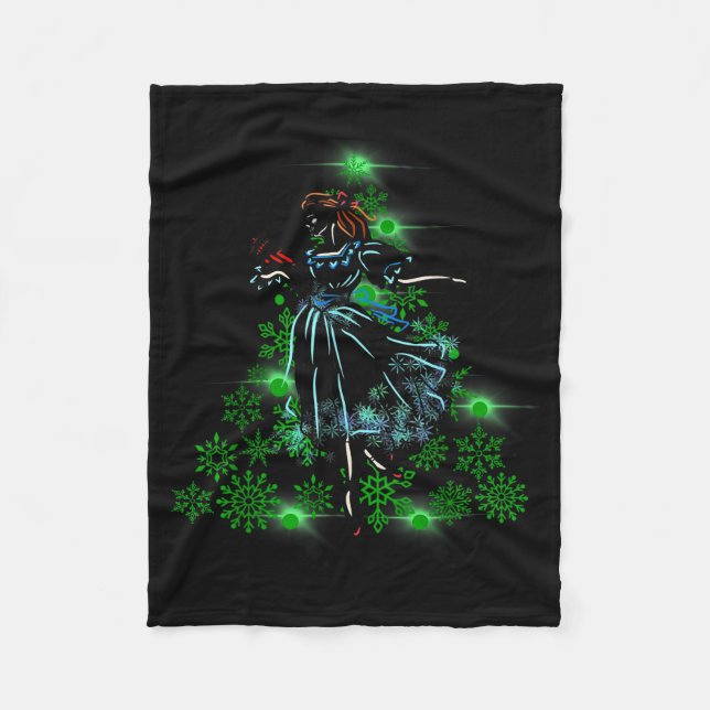 The Nutcracker Ballet And Clara Marie Christmas Tr Fleecefilt (Framsidan)