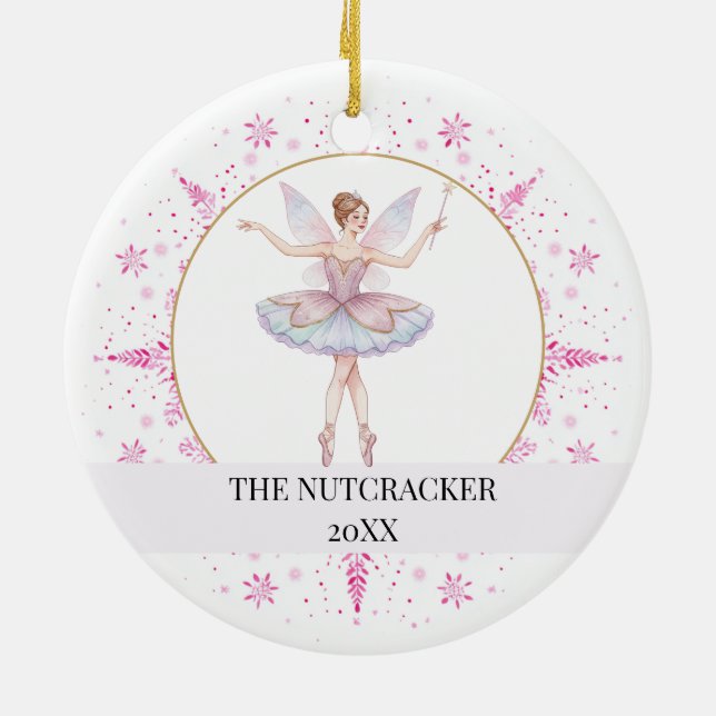 The Nutcracker Ballet Christmas Holiday  Julgransprydnad Keramik (Baksidan)