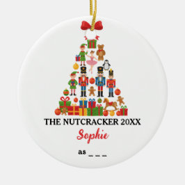 The Nutcracker Custom Ballet Role Christmas Julgransprydnad Keramik