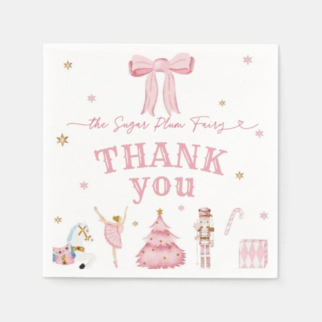 The Nutcracker Winter Onederland 1st Birthday Pappersservett (Framsidan)