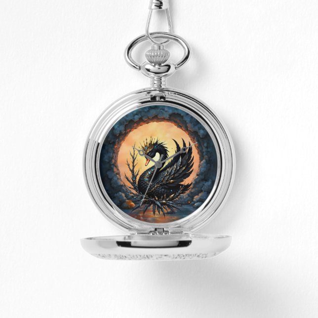 The Obsidian Swan of Moonlit Grace. In the twiligh Armbandsur (Framsida)