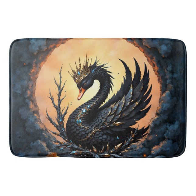 The Obsidian Swan of Moonlit Grace. In the twiligh Badrumsmatta (Framsidan)