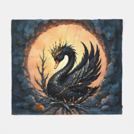 The Obsidian Swan of Moonlit Grace. In the twiligh Fleecefilt
