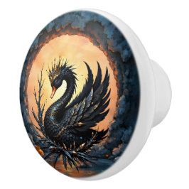 The Obsidian Swan of Moonlit Grace. Knopp